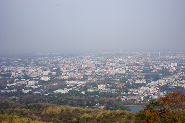 Chiang Mai Cityscape in pm2.5