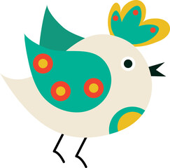 Cartoon bird different