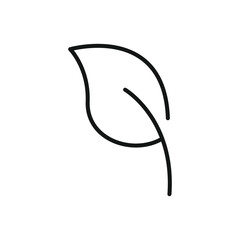 Editable Icon of Leaf, Vector illustration isolated on white background. using for Presentation, website or mobile app