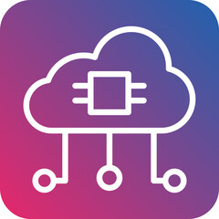 Vector Design Cloud Computing Icon Style