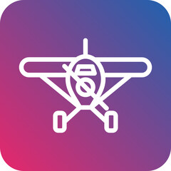 Vector Design Monoplane Icon Style