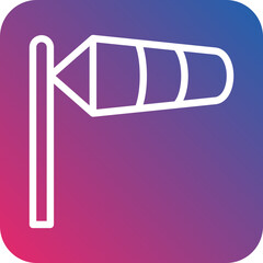 Vector Design Windsock Icon Style