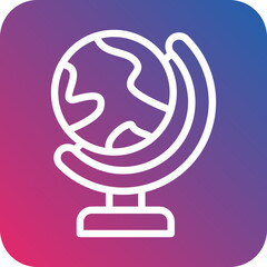 Vector Design Globe Stand Icon Style