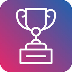 Vector Design Trophy Icon Style