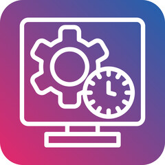 Vector Design Monitor Icon Style