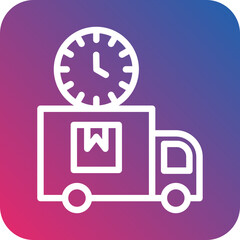 Vector Design Delivery Schedule Icon Style