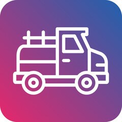 Vector Design Pickup Truck Icon Style