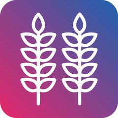 Vector Design Wheat Plantation Icon Style