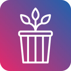 Vector Design Plant Pot Icon Style