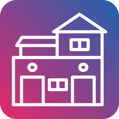 Vector Design Villa Icon Style