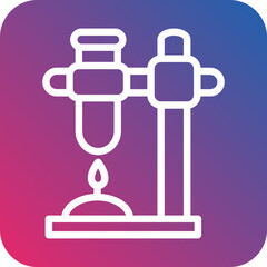 Vector Design Beaker Stand Icon Style