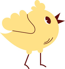 Easter day decorative elements chicken. Easter symbols