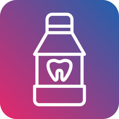 Vector Design Mouthwash Icon Style