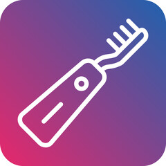 Vector Design Electric Toothbrush Icon Style