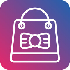 Vector Design Gift Bag Icon Style