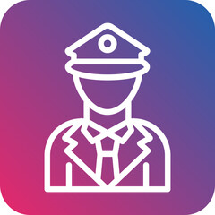 Vector Design Police Officer Icon Style