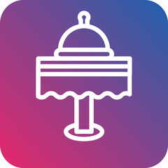 Vector Design Dinner Table Icon Style