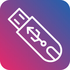 Vector Design Flash Disk Icon Style