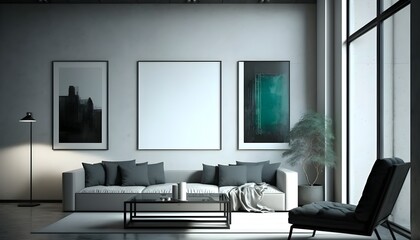 modern living room, generative AI