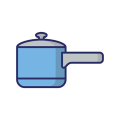 Sauce pan icon vector on trendy design