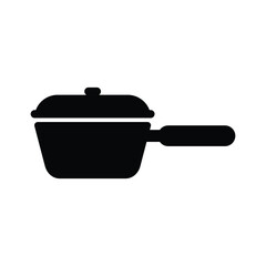 Sauce pan icon vector on trendy design