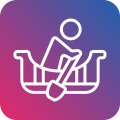Vector Design Rowing Icon Style