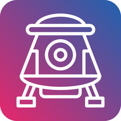 Vector Design Space Capsule Icon Style