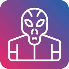 Vector Design Alien Icon Style