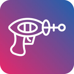 Vector Design Space Gun Icon Style