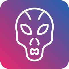 Vector Design Extraterrestrial Icon Style