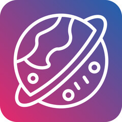 Vector Design Saturn Icon Style