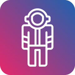 Vector Design Astronaut Suit Icon Style
