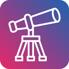 Vector Design Telescope Icon Style
