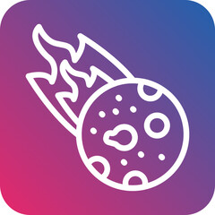 Vector Design Comet Icon Style