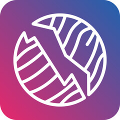 Vector Design Planet Destoryed Icon Style