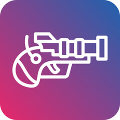 Vector Design Pirate Gun Icon Style