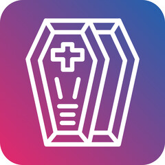 Obraz premium Vector Design Coffin Icon Style