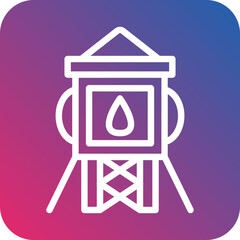 Vector Design Water Tower Icon Style