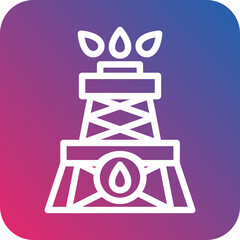 Vector Design Drilling Oil Icon Style