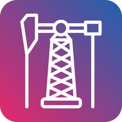 Vector Design Oil Pump Icon Style