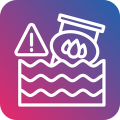 Vector Design Oil Pollution Icon Style