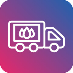 Vector Design Oil Tanker Icon Style