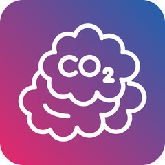 Vector Design CO2 Icon Style