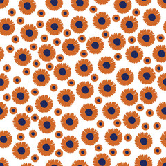 Floral Seamless pattern. Floral texture. Floral fabric seamless pattern. Vector seamless pattern.