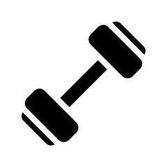 dumbbells solid icon illustration vector graphic