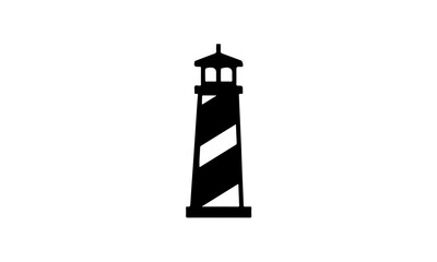 lighthouse silhouette vector