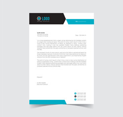 Letter head template vector file creative design