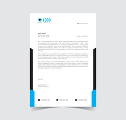 Letter head template vector file creative design