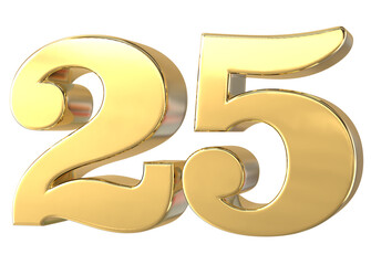 happy anniversary number gold