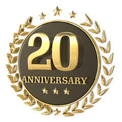 happy anniversary number gold